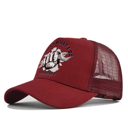 New Fashion Spring Summer Printed Mesh Breathable Baseball Cap Gorras Personality LOGO for Men WomenCouples Visor Hat Casquette