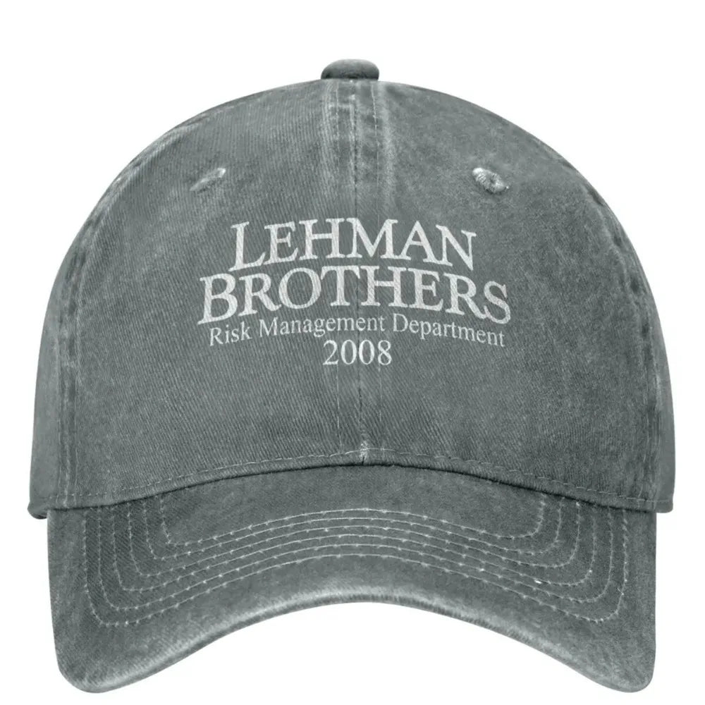 Cappellino da baseball Lehman Brothers Risk Management - Fallimento della banca - Cappellino da camionista - Cappellino da tennis - Cappellino da skate - Cappellino snapback - Cappellini da baseball da donna