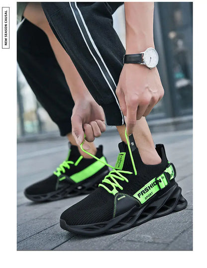 Modieuze paarse casual sneakers in de aanbieding voor dames en heren – Blade hardloopschoenen, grote maat 48, lichte ademende sportschoenen voor heren, mesh sneaker