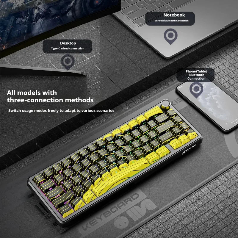 Attack Shark X65 PRO HE Magnetic Switch Keyboards 8K RT0.001mm Side Engraving Bluetooth Wireless Gaming Keyboards Windows Mac PC