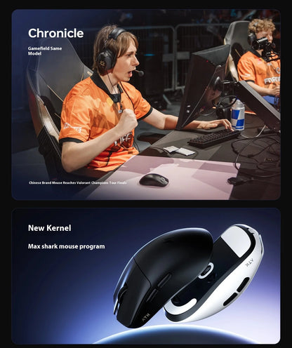 ATK Blazing Sky F1 V2 Ultra Max Wireless Gaming Mouse Dual-Mode Lightweight PAW3950Ultra Dual 8K Low Latency Ergonomic Extreme