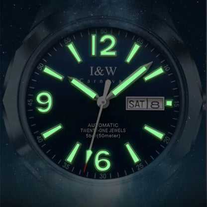 Montre mécanique de luxe pour homme Reloj CARNIVAL en tungstène, mouvement automatique MIYOTA 8205, étanche.