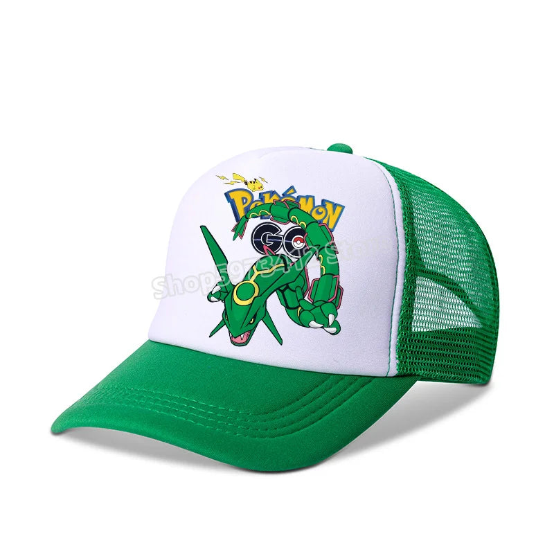 Pokémonová baseballová čepice Pikachu Charizard Gengar kreslená postavička čepice s kšiltem pro děti i dospělé letní outdoorová sportovní čepice pro chlapce ležérní módní čepice dárek