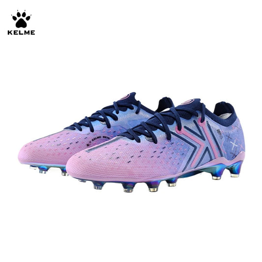 KELME FG Professional Soccer Shoes with Long Nails Natural Grass Professional Match Football Boots Indoor Anti-Slip Soccer Shoes