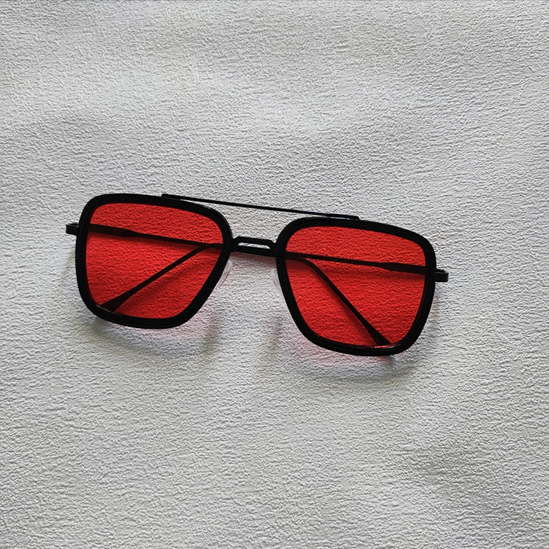 2024 New Square Men Sunglasses Fashion Metal Steampunk Sun Glasses For Women Trendy Outdoor Shades Eyewear Unisex Accessory