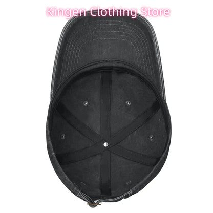 Casquette de baseball unisexe « Chicken Jockey Lava Chicken Print Steves Hat » – Style délavé et vieilli – Taille réglable