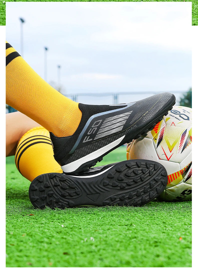 Neue Herren-Fußballschuhe für Kunstrasen – bequeme Fußballschuhe, Sport-FG-Rasenschuhe, Futsal, rutschfest, Outdoor, für Erwachsene, ultraleicht und rutschhemmend