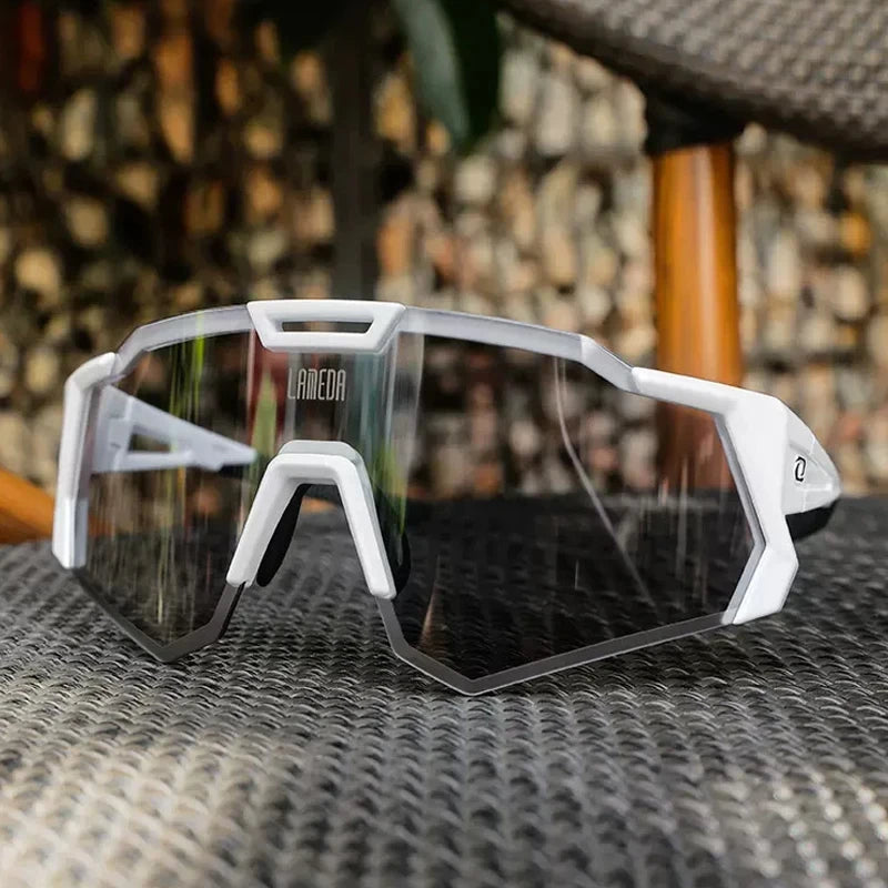 LAMEDA Photochromic Cycling Sunglasses Men Professional Bicycle Glasses Goggles Windproof MTB Road Bike Glasses Mountain Eyewear
