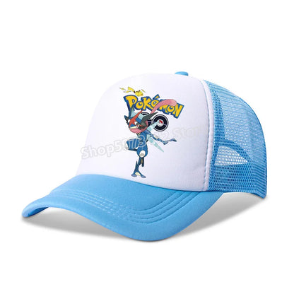 Pokémonová baseballová čepice Pikachu Charizard Gengar kreslená postavička čepice s kšiltem pro děti i dospělé letní outdoorová sportovní čepice pro chlapce ležérní módní čepice dárek