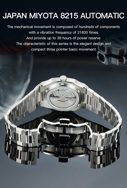 2026 New Luxury Specht & Söhne Watch 37MM Automatic Watches For Men 8215 Movt Sapphire Crystal Stainless Steel 50M Waterproof