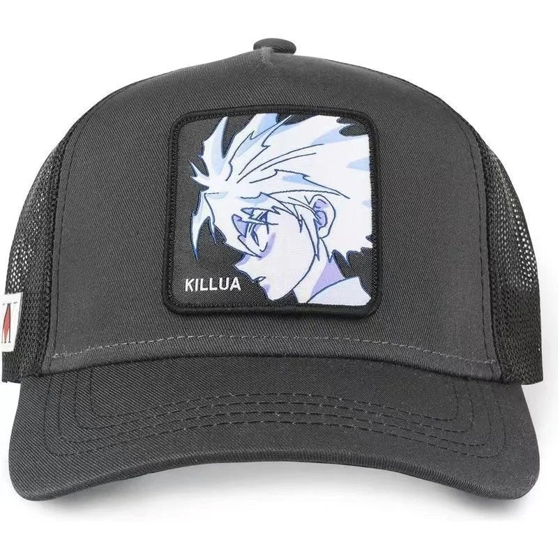 Casquette Hunter X Hunter d'été, casquette de baseball snapback pour homme, brodée, style hip-hop, visière pare-soleil, casquette trucker ajustable en maille