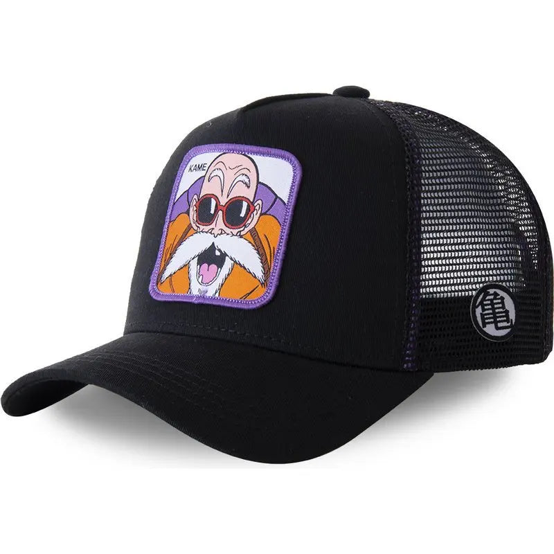 Dragon Ball Z-stilarter Anime Son Goku Bomuld Ny baseballkasket til mænd og kvinder Hip Hop Far Justerbar mesh-kasket Trucker-kasket