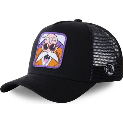 Dragon Ball Z-stilarter Anime Son Goku Bomuld Ny baseballkasket til mænd og kvinder Hip Hop Far Justerbar mesh-kasket Trucker-kasket