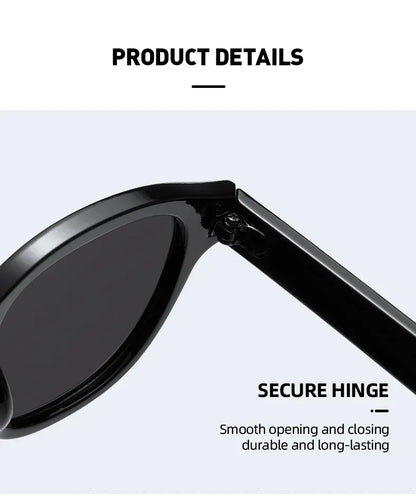 JNPCXI Vintage Round Sunglasses Women Men Retro Rivet Blue Gradient Female Sun Glasses UV400