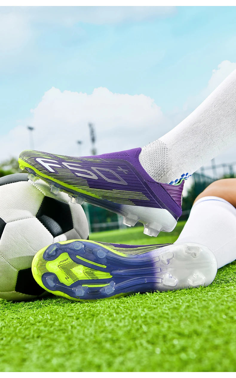 Neue Herren-Fußballschuhe für Kunstrasen, ultraleichte und bequeme Sportschuhe mit Stollen, Futsal, rutschfest, FG-Rasen, Indoor, Erwachsene