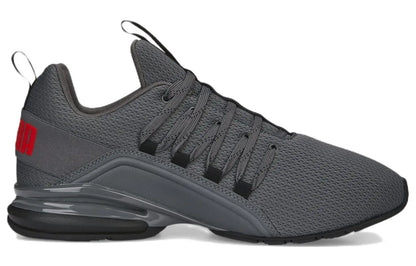 Baskets Puma Axelion Refresh Gris Rouge Noir Cool Gris Foncé 377911-02
