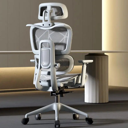 Breathable Ergonomic Office Computer Chair Reclining Gaming Chair  Comfort Lumbar Support  Long Sitting Adjustable Swivel Design