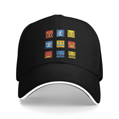 Cappellino da baseball Geometry Game Dash, casual, senza blocchi, modello «Sandwich», per uomo e donna, traspirante, adatto alle attività all’aperto