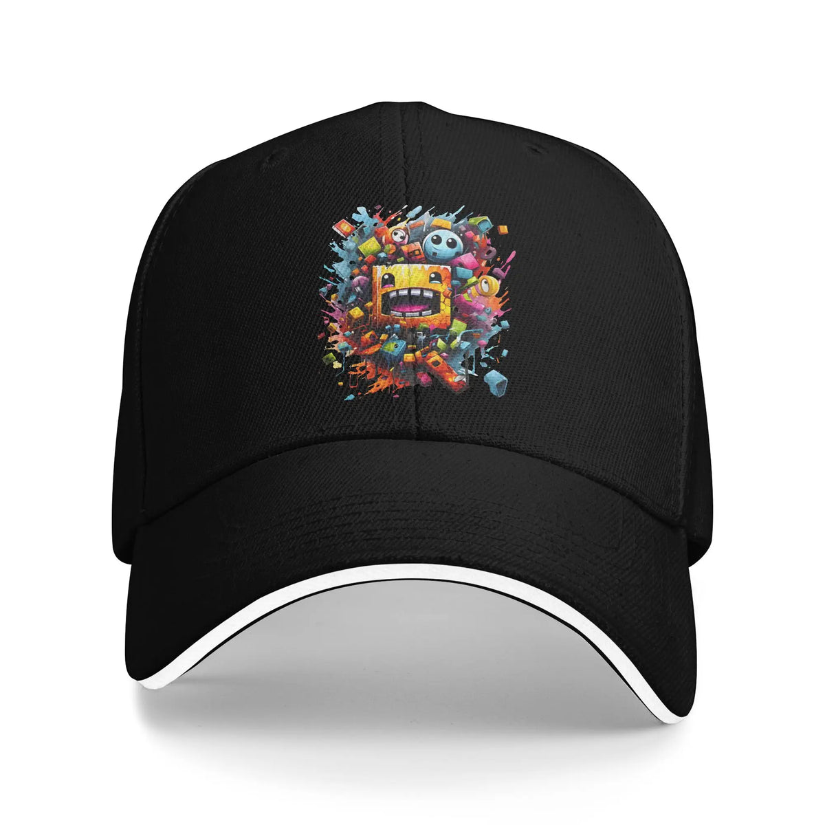 Cappellino da baseball Geometry Game Dash, casual, senza blocchi, modello «Sandwich», per uomo e donna, traspirante, adatto alle attività all’aperto
