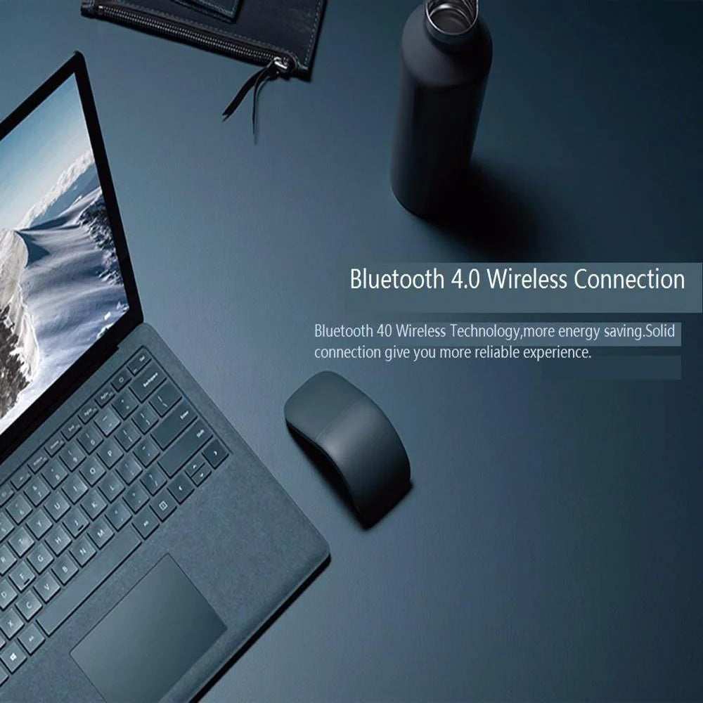 Bluetooth Wireless Arc Touch Mouse For Microsoft PC Laptop 1200DPI Optical Folding Mause Slim Notebook Gaming Computer Mice