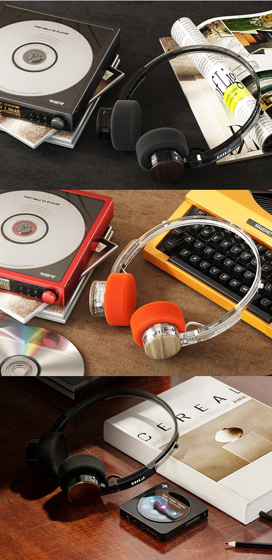 Słuchawki nauszne Bluetooth FIIO EH11 – bezprzewodowe słuchawki z basem Hi-Res LDAC, bateria na 30 godzin, możliwość połączenia z dwoma urządzeniami i lekka konstrukcja w stylu retro