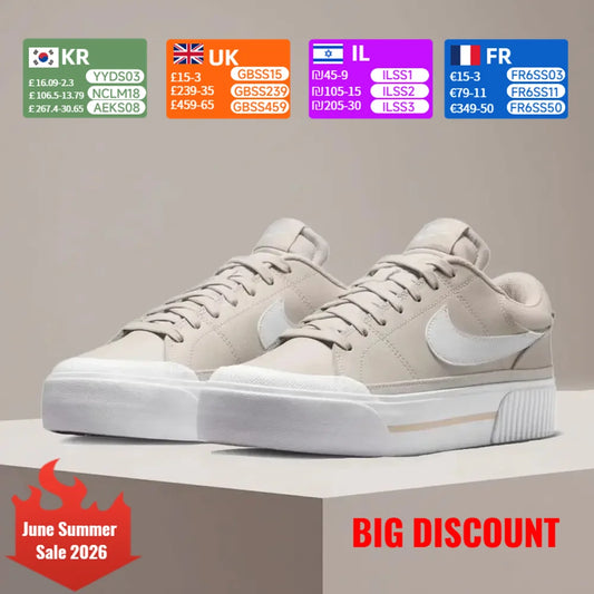 Nike Court Legacy Lift Elevated Sole Design Comfortable Anti-Slip Cushioned Durable Athletic Shoes DM7590-111