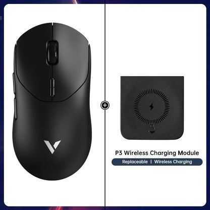 Rapoo VT2 MAX Wireless E-sports Gaming Mouse with 8K Polling Rate Optical Sensor Ergonomic Design 53g Lightweight for PC Latop
