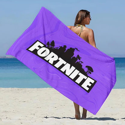 Neues Hot Game F-FortniteS Strandtuch aus Mikrofaser, sandfrei, schnelltrocknend, weich, sandabweisend, Poolhandtuch, Geschenk für Frauen, Reisen, Fitnessstudio, Dusche