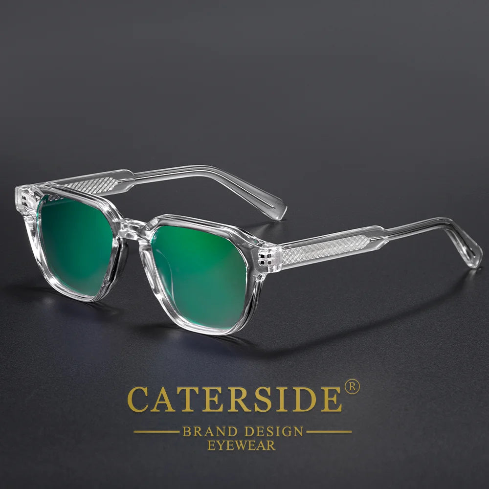 CATERSIDE Herrglasögon CP Pin Square Frame Dammglasögon Utomhus Cykling Fiske Sport Retro-glasögon UV400