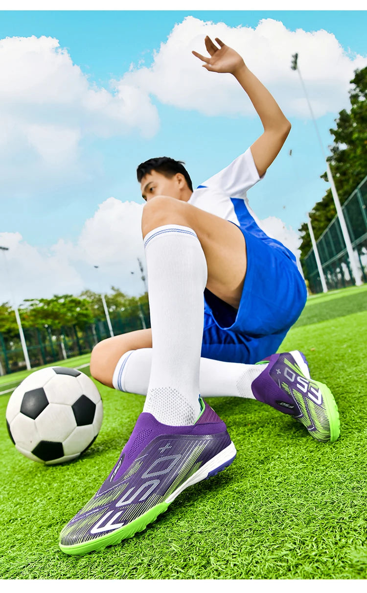 Nuove scarpe da calcio da uomo con tacchetti per erba, comode scarpe da futsal per turf, scarpe sportive ultraleggere FG antiscivolo indoor per adulti
