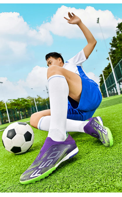 Nuove scarpe da calcio da uomo con tacchetti per erba, comode scarpe da futsal per turf, scarpe sportive ultraleggere FG antiscivolo indoor per adulti