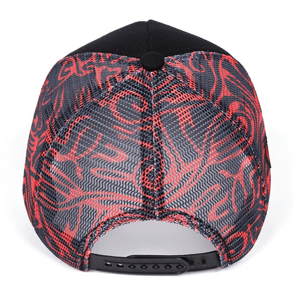 Casquette de baseball graffiti « Œil de Sauron », casquette en maille hip-hop, casquette de camionneur