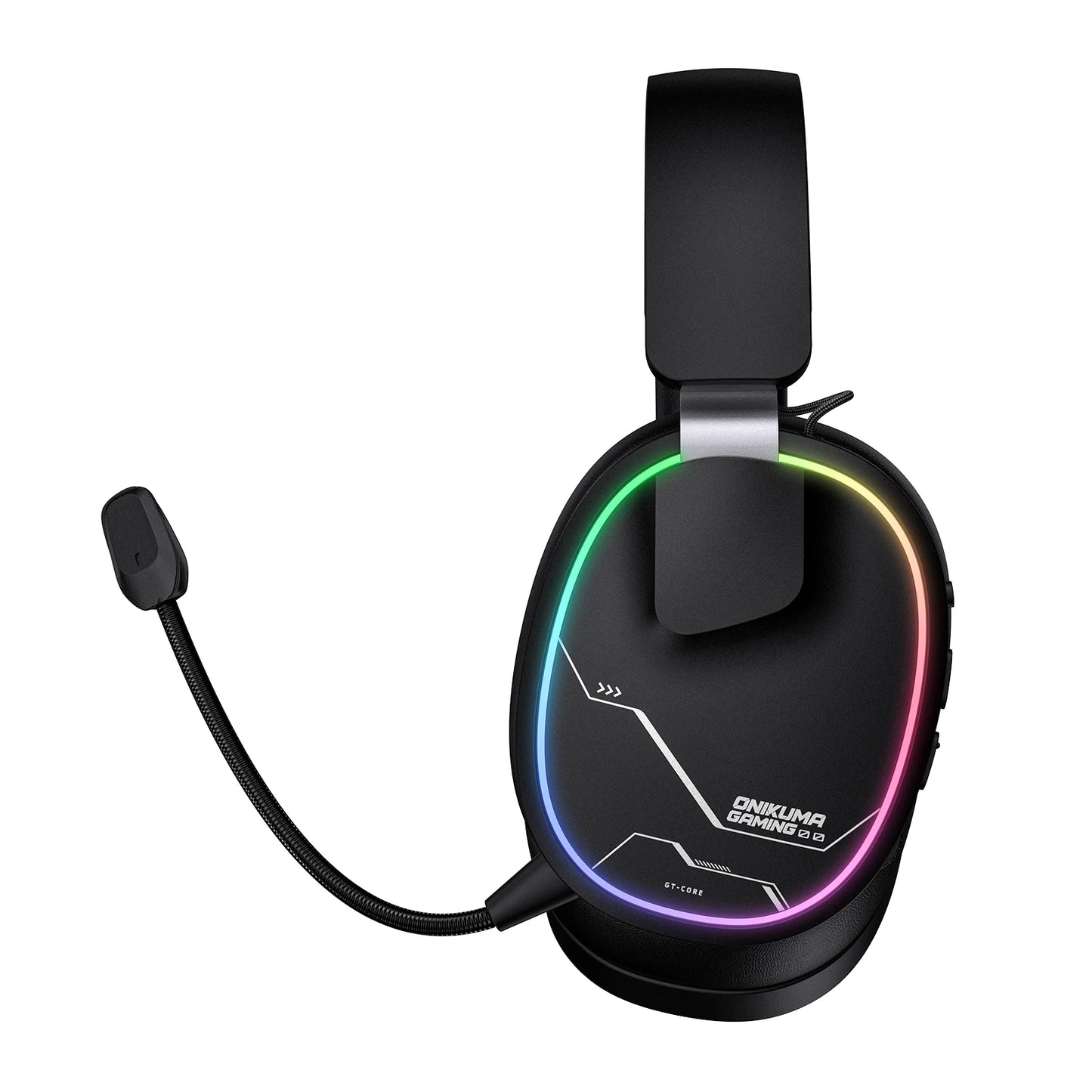 ONIKUMA Gt808 45dB Active Noise Canceling Wireless Headset | Hi-Res Audio, 1200mAh Battery 2.4GHz, Bluetooth, Wired