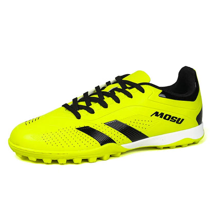 Nuove scarpe da calcio da uomo e donna, scarpe sportive per interni ed esterni con tacchetti lunghi e spezzati per allenamento su tappeto da calcio