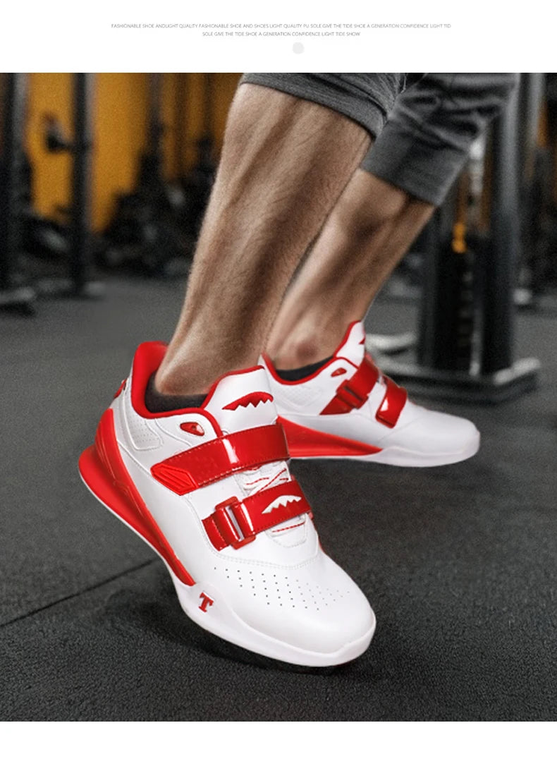Zapatillas profesionales de halterofilia cómodas para entrenamiento de sentadillas en interior, duraderas, antideslizantes y diseñadas para levantamientos intensos