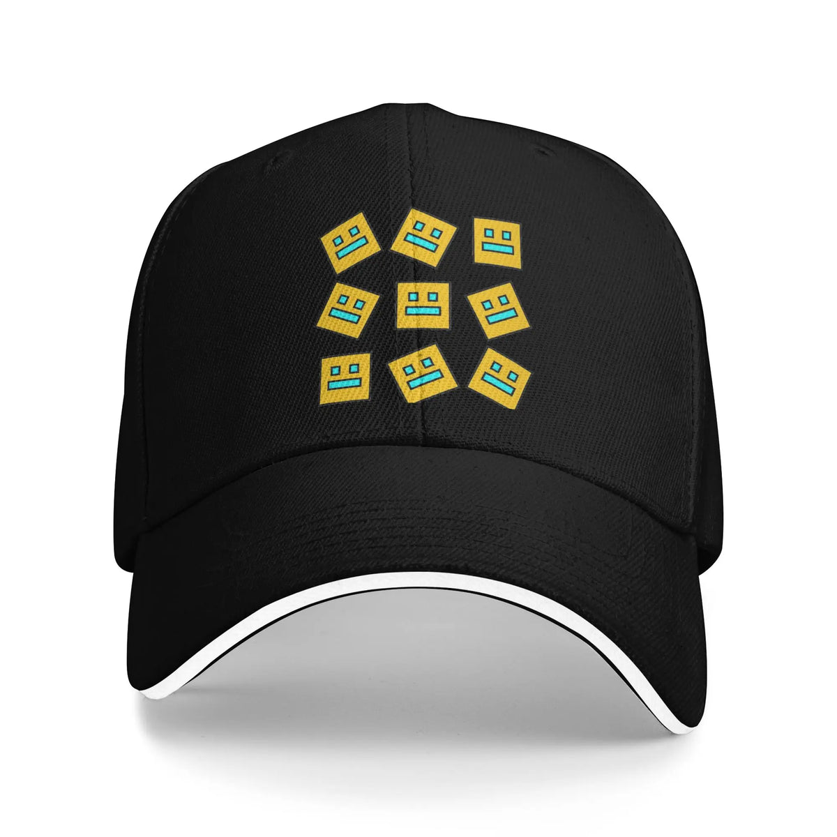 Geometry Gaming Cube Dash Baseball Caps Hip Hop Extreme Demon Sandwich Cap Unisex Style Adjustable Dad Hat Running Golf