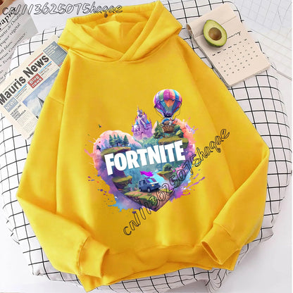 Abrigos con capucha para niños Fortnites, sudaderas anime Fortress Night, sudaderas con capucha de juego para primavera y otoño, ropa deportiva infantil, regalo