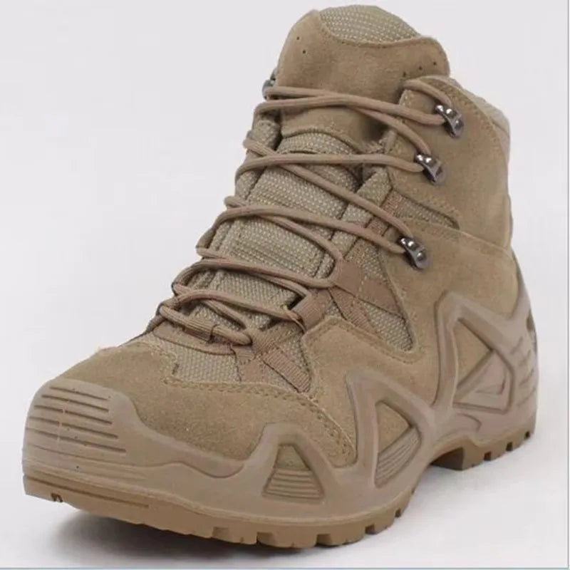 Topfight-Bottes de moto à lacets pour hommes, bottes de chasse, chaussures de randonnée, bottes de désert, haute qualité, grande taille