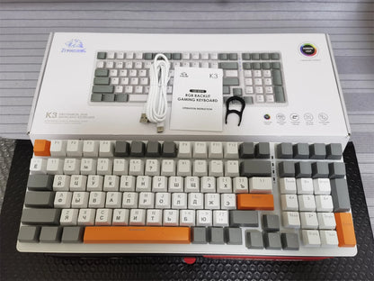 Spanish Mechanical Keyboard Spanish Russian Arabic Korean Thai Gaming Keyboard 95 Key Layout Backlight Type C With Numpad SK15