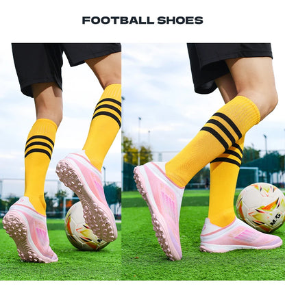 Neue Herren-Fußballschuhe für Kunstrasen – bequeme Fußballschuhe, Sport-FG-Rasenschuhe, Futsal, rutschfest, Outdoor, für Erwachsene, ultraleicht und rutschhemmend