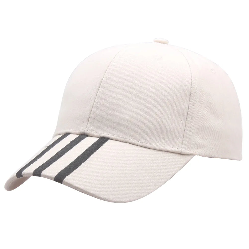 Cappellini da baseball da uomo, casual in cotone, ricamati, a righe, con chiusura a scatto, in stile hip hop; cappellini da donna per sport all’aperto; casquette da uomo; gorras