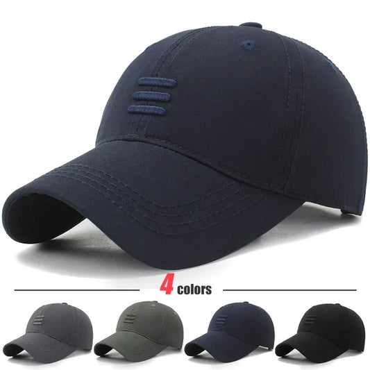 4 farby – nová módna mäkká bejzbalová šiltovka na šport vonku, ležérna bavlnená snapback šiltovka pre mužov a ženy, dizajn Dad Hat s tromi pruhmi