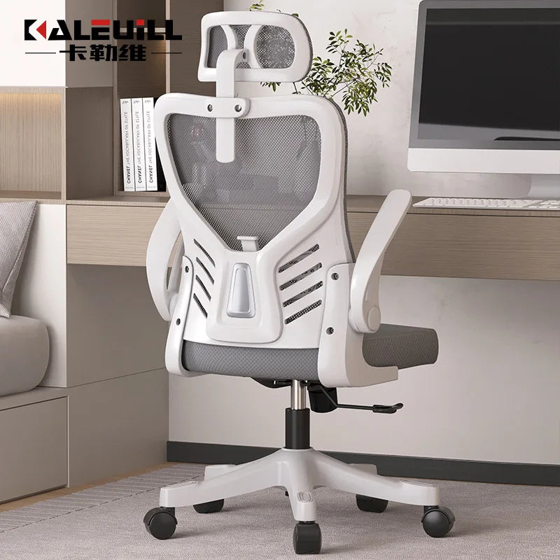 Scaun de birou ergonomic pentru computer, birou, activitate sedentară, studiu, mahjong, conferințe și cămin