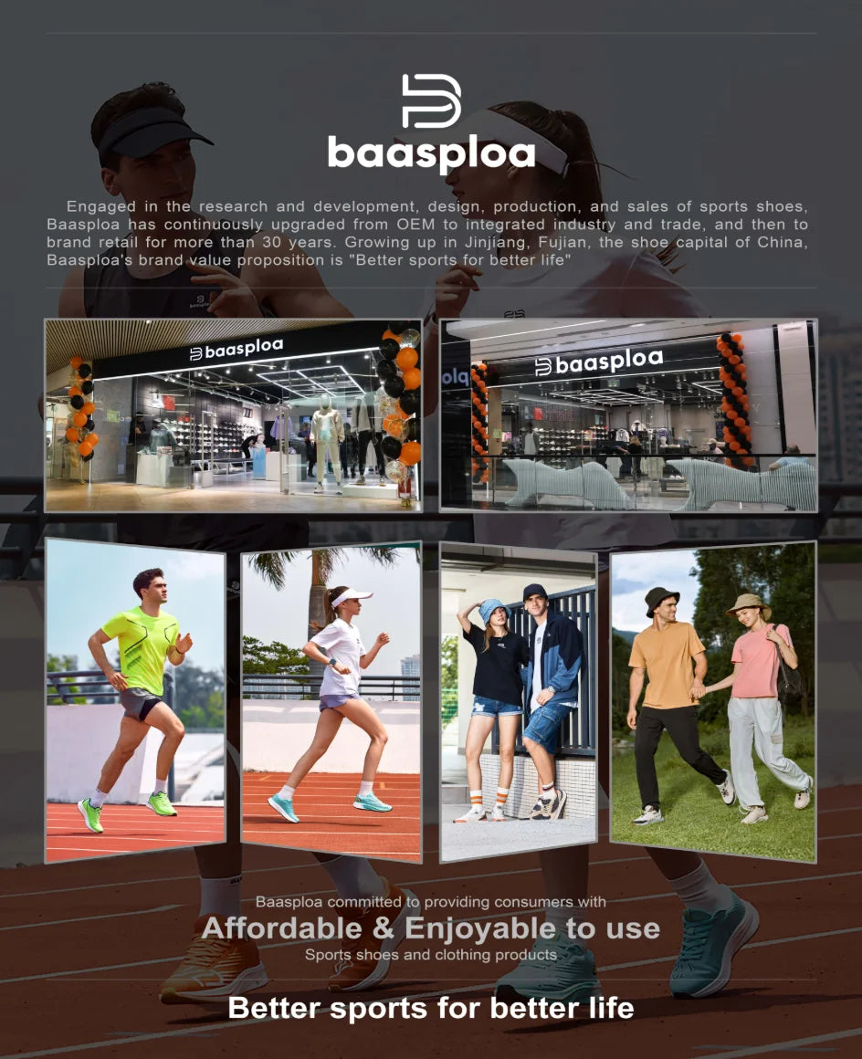 Baasploa Scarpe da running professionali da uomo, leggere e traspiranti, scarpe sportive da jogging da donna con piastra in carbonio, sneakers antiscivolo