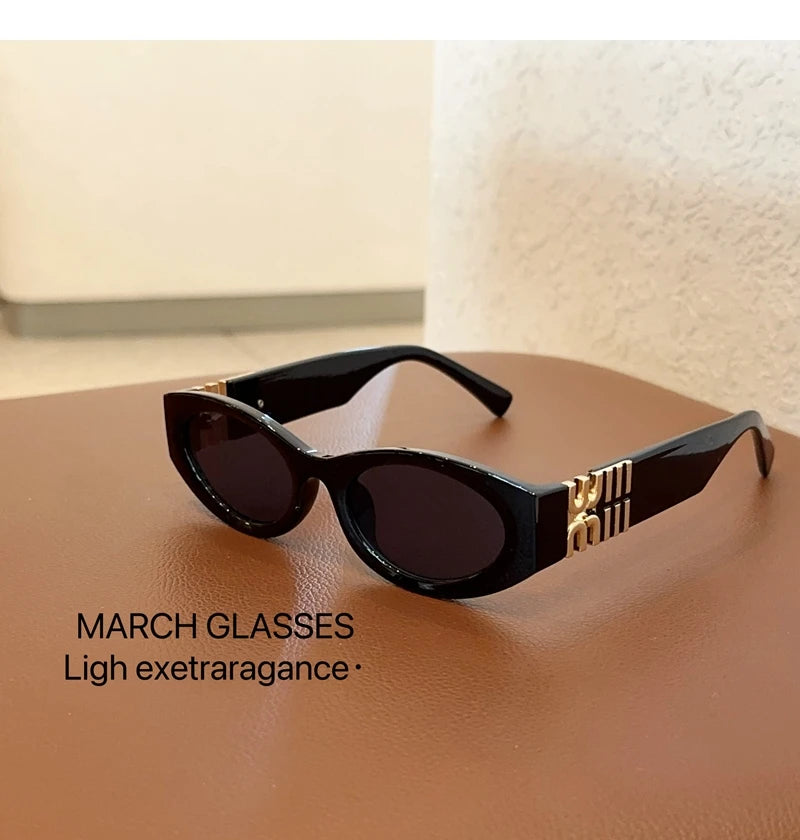 Divatos ovális napszemüveg nőknek és férfiaknak, trendi, menő napszemüveg hölgyeknek, utcai stílusú, retro prémium szemüvegek, Gafas De Sol UV400