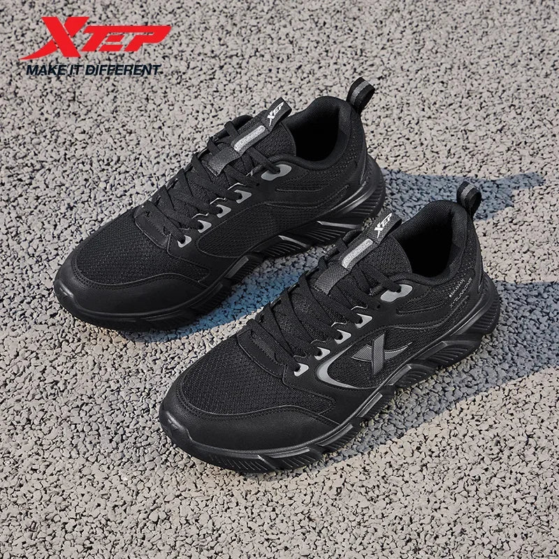 Zapatillas de running Xtep para hombre de verano, de malla transpirable, resistentes al desgaste, deportivas, ligeras, casuales juveniles, con amortiguación 875219110065