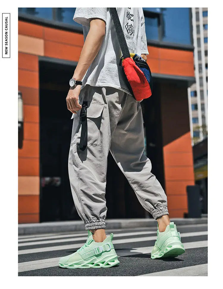 Modieuze paarse casual sneakers in de aanbieding voor dames en heren – Blade hardloopschoenen, grote maat 48, lichte ademende sportschoenen voor heren, mesh sneaker