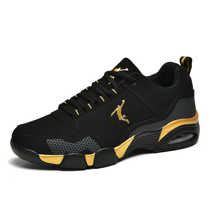 Chaussures de sport pour hommes, confortables, en cuir, pour le sport de plein air, nouvelles chaussures de tennis, classiques, noires, décontractées, légères, pour la marche