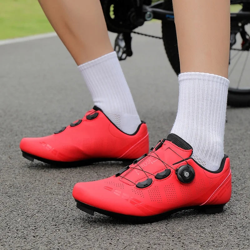 Zapatillas de ciclismo de montaña para hombre MTB, transpirables, antideslizantes, de alta dureza, aptas para carreras en carretera al aire libre y rutas de montaña off-road 37-46