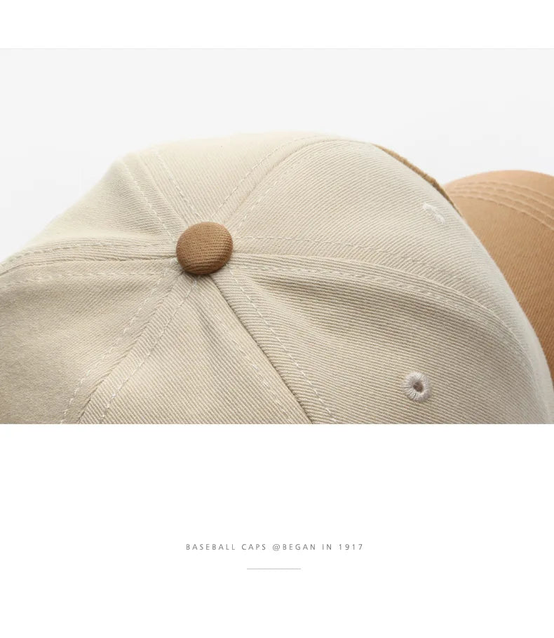 Vintage baseballkasket med broderet C-bogstav | Tofarvet design, justerbar rem, unisex til mænd og kvinder